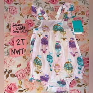 NEW Toddler girls 2T Posh Peanut Gemma HTF Hot Air Balloon bubble romper